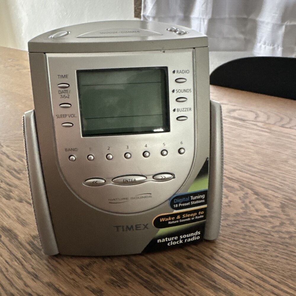 Timex nature sounds clock radio new open box tested and works